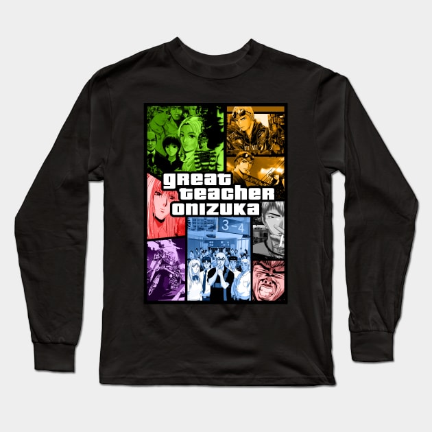 Great Teacher Onizuka Long Sleeve T-Shirt by syanart